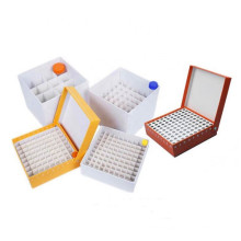 Laboratory 100 Wells Cardboard  Freezer Storage Box For 0.5ml 1.5ml 1.8ml 2ml Cryovial